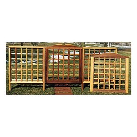 Woodcraft Project Paper Plan to Build Trellis Fencing - Material Not Included