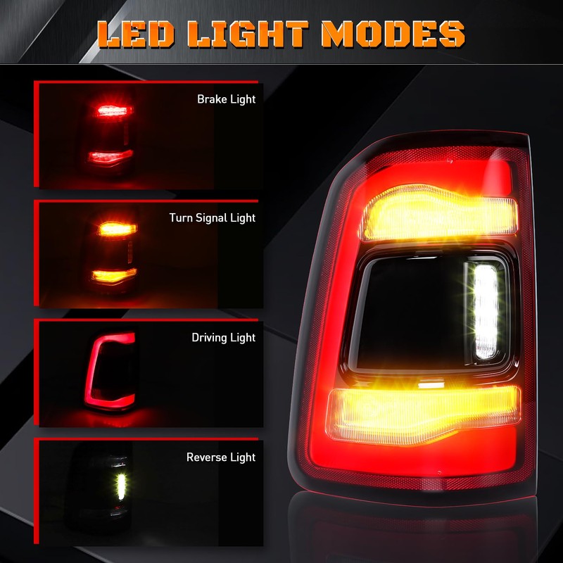 FICOLPO LED Tail Lights for Ram 1500 - Tail Lights