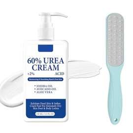 Virellay 150 ml Urea Cream 60 Percent - Moisturising Foot Cream for Very Dry Feet - Urea Foot Cream for Men and Women Body Care