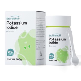 Potassium Iodide, 99.9% Purity, Powder/Crystals, 200g Lab Grade, Potassium Iodide for Elephant Toothpaste, Potassium Iodide Powder for Laboratory Teaching