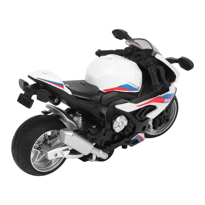 Kids Pull Back Motorcycle Toy Sound Light Effects High Simulation
