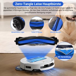 31 Piece Accessory Set for Ecovacs Deebot T50 Omni/T50 Pro Omni/T50, 2 Main Brushes, 6 Dust Bags, 6 Wipes, 6 Side Brushes, 4 Filters, 1 Cleaning Brush, 6 Fragrance Stones, Replacement Parts Robot