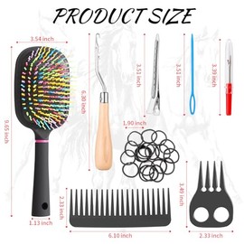 Horse Braiding Kit, Supplies-Easy Starter Set for Horse Braiding Beginners