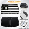 Bestview Windshield Sun Shade American Flag Custom Fit for 2014-2018
