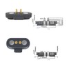 2Pair Magnetic Pogo Pin Connector, 12V 1A Pogopin Male Female