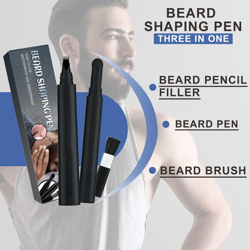 Beard Filler Pen Set, Beard Filling Pen Kit, Beard Filler