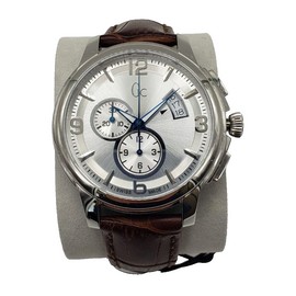 Guess Collection Classica Chronograph Brown Leather Strap Men's Watch X83005G1S