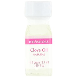 LorAnn Clove Leaf Oil SS Natural Flavor, 1 dram bottle (.0125 fl oz - 3.7ml - 1 teaspoon) - Pack of 12