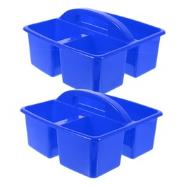 DOITOOL 2Pcs Portable Classroom Storage Basket with Handle Capacity Art Supply Organizer Easy Clean Sundries Container for Painting Tools and Stationery