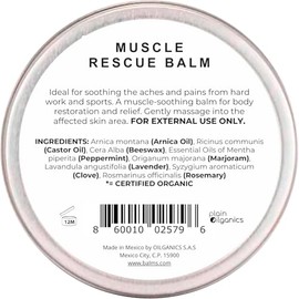 Balm's Rescue 45g - Bálsamo Natural Aceite de Árnica para Golpes, Activar la Circulación y Contracturas Musculares con Cera de Abeja y con Aceites Ese
