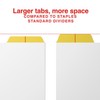 Staples Large Tab Write & Erase Paper Dividers, 5‑Tab, Multicolor,