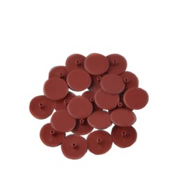 100pcs 3mm Round Hole Plastic Screw Cover Cap Screw Head Protector Decorative Furniture Cap Red Brown