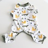 BT Bear Fat Dog Clothes,Autumn Winter Soft Warm Dog Pajamas