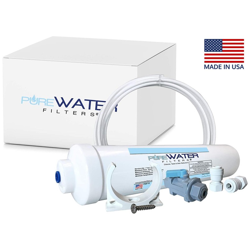 Inline Water Filter Kit for Refrigerators with Ice Makers