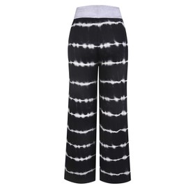 iniber Women's Comfy Pajama Pants Floral Print Drawstring Casual Palazzo Lounge Pants Wide Leg with Laundry Bag