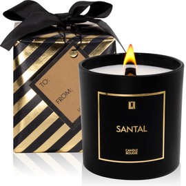 Lulu Candles | Santal | Birthday Gifts for Women, Gifts for Sisters, Friendship Gifts, Christmas Stocking Stuffers, Gifts for Mom & Dad, Gifts for Him, Gifts for Her | Gift Wrapped (9 Oz.)