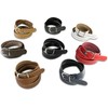Scamoda women's belt made of genuine leather with hole pattern,