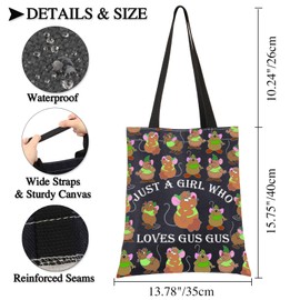 BDPWSS Gus Gus Gifts Cinderella Inspired Tote Bag Gus Cinderella Gifts Just a Girl Who Loves Gus Gus Travel Toiletry Bag (Who loves ggus TGblCA)