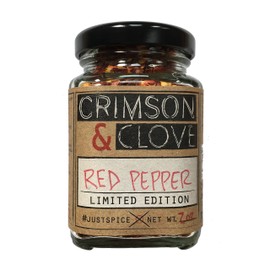 All Natural Premium Crushed Red Pepper Flakes by Crimson and Clove (2 oz. glass spice jar)