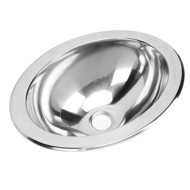 Stainless Steel Round Sink, Mirror Polished Drop In Bar Sink,