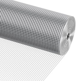 VEVOR Hardware Cloth, 1/4 inch 48in x 100 ft 23 Gauge, Hot Dipped Galvanized Wire Mesh Roll, Chicken Wire Fencing, Wire Mesh for Rabbit Cages, Garden, Small Rodents