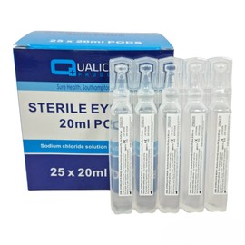 Sterile Saline 20ml Pods - Eye Wash & Wound Solution - (1 Pod)