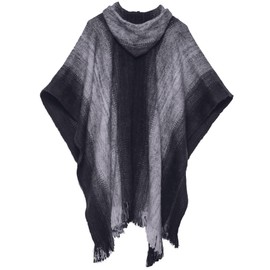 Gamboa Alpaca Wool Poncho for Men Hippie Mexican Cowboy and Western Panchos para Hombre