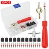 Schrader Valve Core Service Kit for Tire Maintenance – 33-Piece