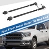 X AUTOHAUX 4pcs Front Inner Outer Tie Rod Ends Kit