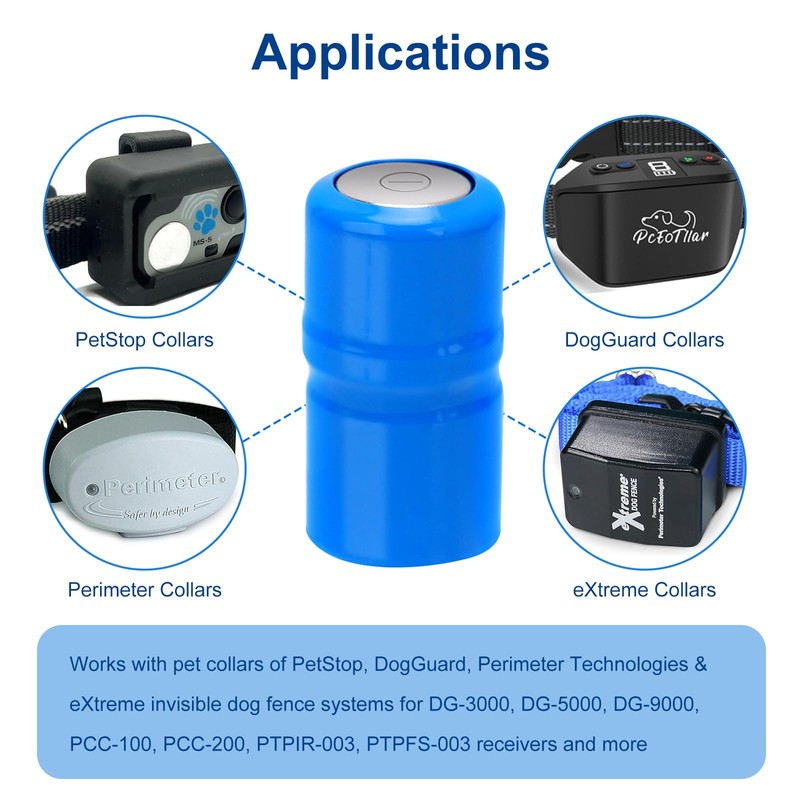 Lfeeuiaty 2CR1/3N Battery 6V 170mAh for Dog Collars, Pet Stop,