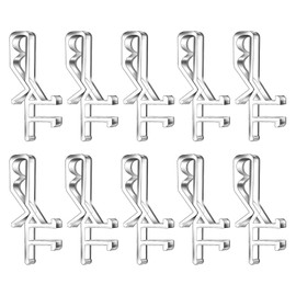 Transparent Plastic Curtain Clip Set - Clips for Horizontal Mini Wood Blinds Retainer Holder for The Valance with a Groove in The Back(SIZE:10)
