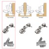 LOOTICH Clip-on 165 Degree Corner Stop Soft Close Hinges 35