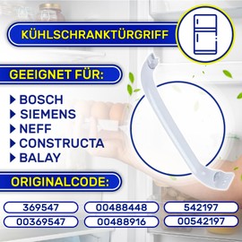Fridge handle with the size of 317 mm with original code 00369547 00488448 00488916 suitable for Bosch for Siemens MONTERAL