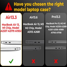 EooCoo Glitter Hard Case Compatible with MacBook Air 13 inch M1 Chip 2021-2018 with Retina Display, Air 13.3 inch Plastic Protective Case + Keyboard Cover + Screen Protector, Sparkly Clear