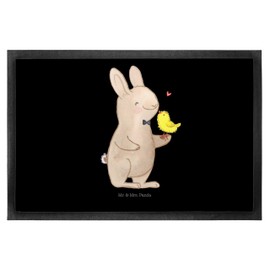 Mr. & Mrs. Panda 50 x 75 cm Door Mat Rabbit Chick – Easter Gifts, Easter Decoration, Gift, Dirt Catcher, Clean Mat, Gifts for Easter, Doormat