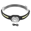 Silicone Headlamp Adjustable Light USB Charging COB Sensing Lamp for