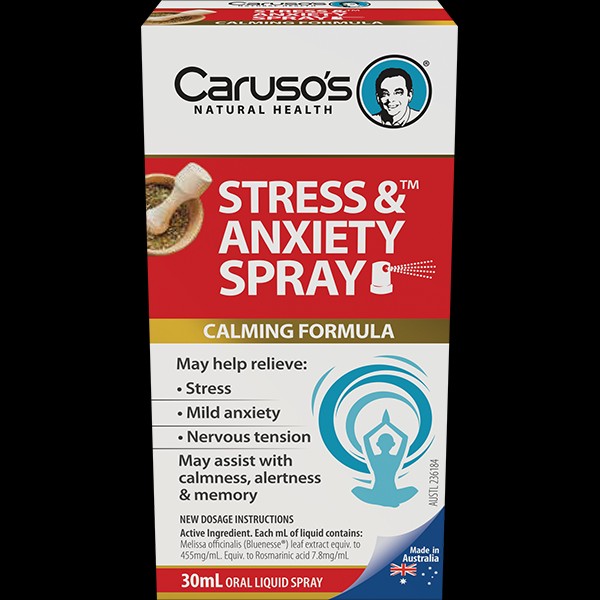 Caruso's Natural Health Stress and Anxiety Spray 30mL