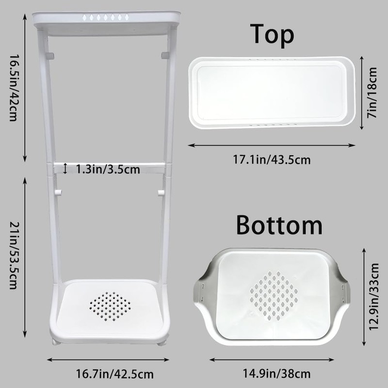 Bretoes Laundry Basket Bathroom Multi-layer Clothes Storage Basket Household, Simple