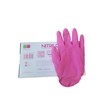 Guantes de Nitrilo Rosa, Talla Mediana, UniSeal