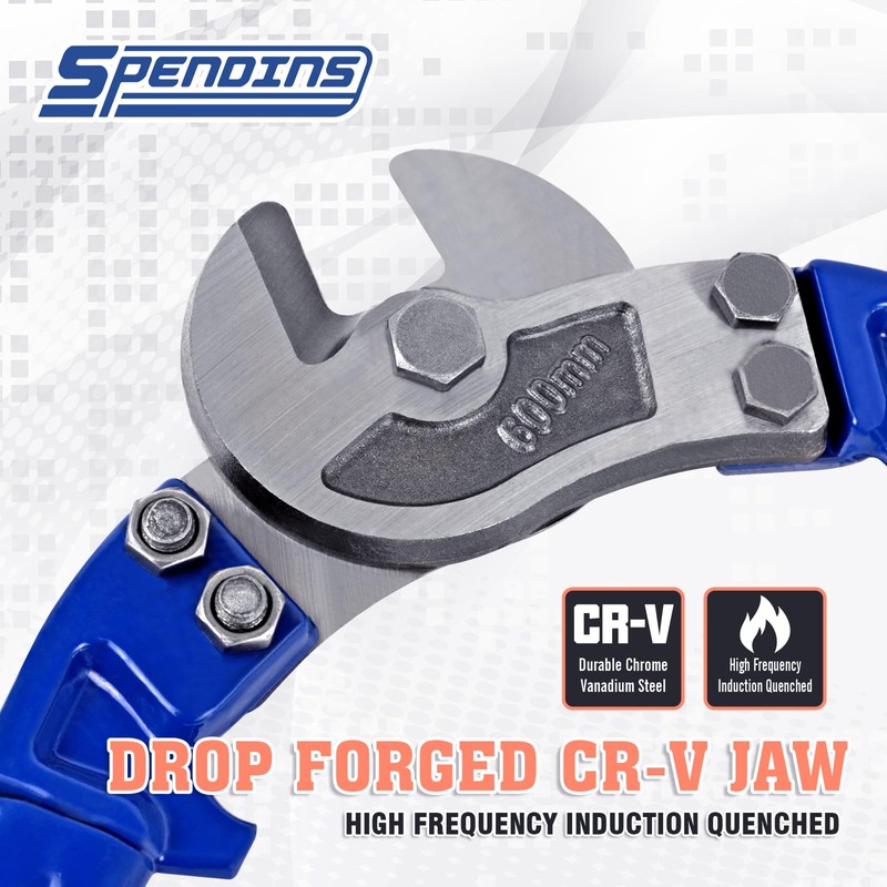 SPENDINS 24” Heavy Duty Wire Rope Cutter,Steel Wire Cutters w/Ergonomic