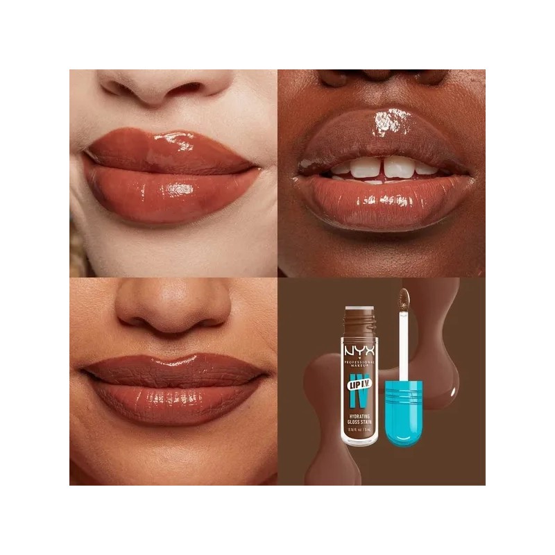 NYX PMU Lip IV, Gloss Serum Hidratante efecto tinta 5