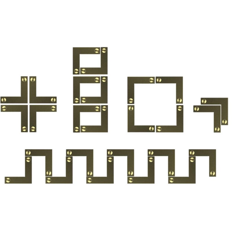 Dritz Home 44788-38 Campaign Hardware Small Smooth L, Antique Brass