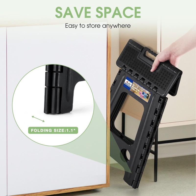 ACKO Folding Step Stool Foldable 17.5 Inch Stools for Adults