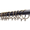 Openable Curtain Rings with Eyelets,1inch Heavy Duty Rustproof Metal Drapery