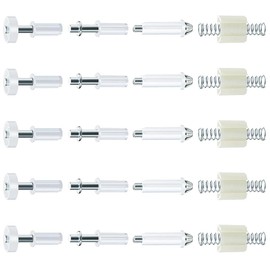 Esforzarse 10 Pcs Metal Bifold Door Installation Repair Parts, Bi-Fold Door Hardware Repair Kit, Bifold Closet Door Hardware,Bi Fold Door Hardware Kit,Bifold Door Accessories,Storm Door Parts