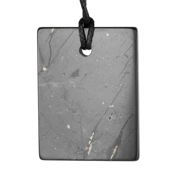SHUNGITE TOLVU Shungite Necklaces - Various Geometric Shapes Pendants -