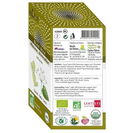 Valdena Bio Fennel, Nettle and Cactus Herbal Tea, Organic Tea Blend for Stomach and Digestion (Pack of 3, total of 60 Individually wrapped tea bags)
