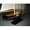 Atlantic Hand Made Wooden Model Sailing Ship 14" White Sail