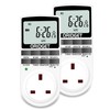 ORIDGET Digital Electrical Timer Plug Socket with 18 On-Off Programs,