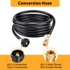 Onlyflame 12 FT Propane Extension Hose with Gauge - Propane